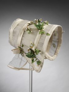 1845 wedding bonnet