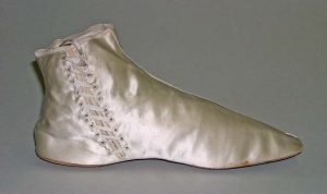 wedding slippers, 1856