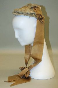 wedding bonnet, 1868