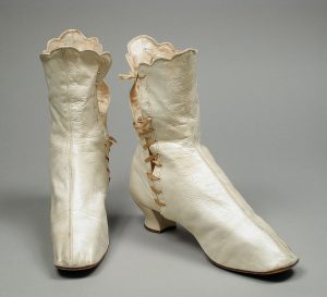 wedding ankle boots, 1870
