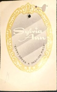 Sylvia Ann hangtag