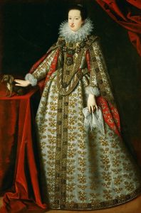 painting of Eleanor Gozaga in her wedding dress, 1621