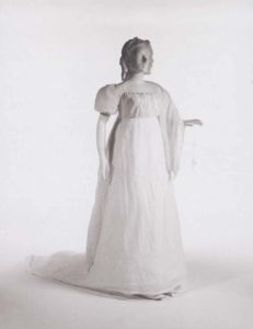 American wedding dress circa 1805-1808