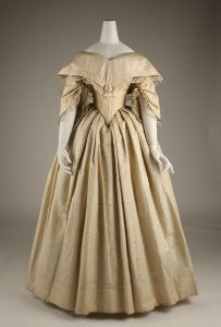 European wedding dress, 1844