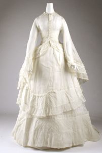 wedding dress, 1873