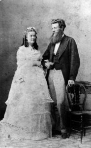 bride and groom, 1875