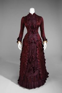1878 cuirass style wedding dress