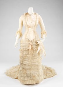 American wedding dress, 1883