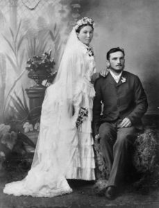 1886 bride and groom