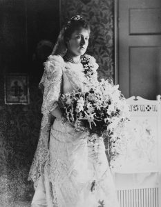 1891 Princess Marie Louise in wedding dress