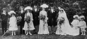 1901 wedding party