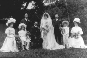 1908 Australian wedding party