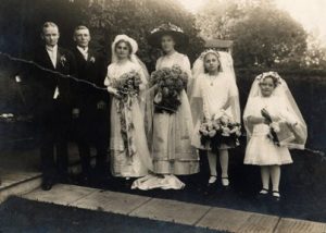 1911 Canadian wedding party