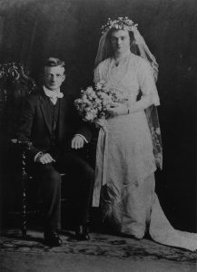 1912 bride & groom