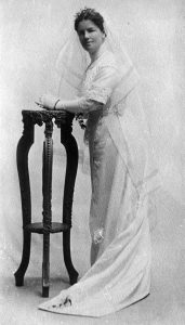 1912 bride standing