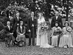 1931 Irish wedding party