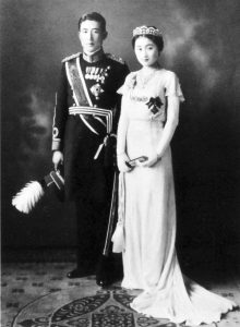 Prince Nagahisa Kitashirakawa and bride, 1935