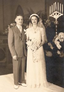 1938 bride & groom