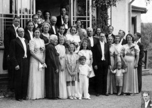 Swedish wedding party, 1940