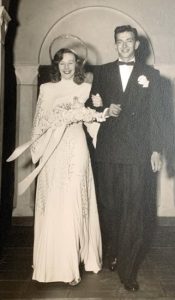 1947 Hollywood bride & groom