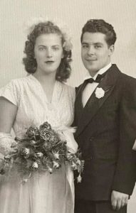 1947 bride & groom