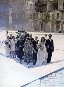 Hungarian wedding party, 1948
