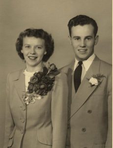 Iowa bride & groom, 1948