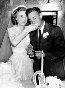 1949 bride & groom, Missouri