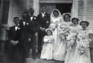 Illinois wedding party. 1950