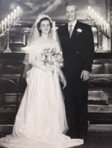 Iowa bride & groom, 1950