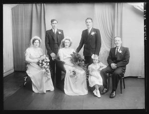 Irish wedding party, 1951