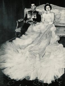 Shah of Iran and bride, 1951
