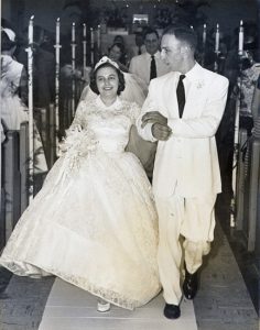 1953 Kentucky bride & groom