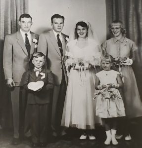 1953 Wisconsin wedding party