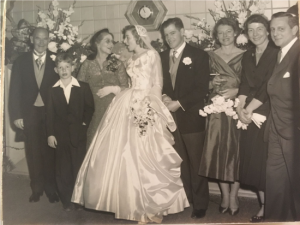 1954 Illinois wedding party