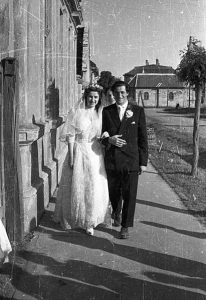 1958 Hungarian bride & groom