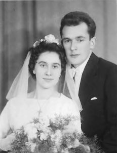 Polish bride & groom, 1960
