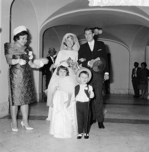 1964 wedding party, Netherlands