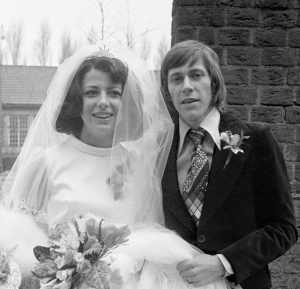 1974 bride & groom
