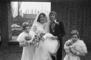 Netherlands wedding party, 1974