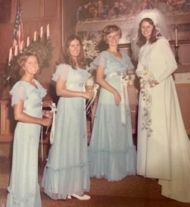 Iowa wedding party, 1976