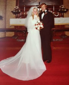 Iowa bride & groom, 1976