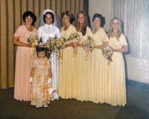 Iowa wedding party, 1977
