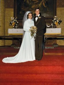 Iowa bride & groom, 1977