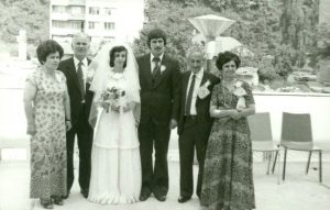 Bulgarian wedding party, 1978