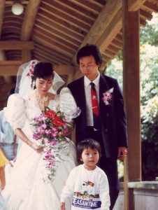 Taiwanese bride & groom, 1989