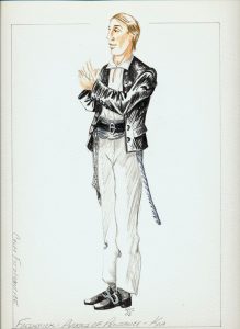 Drawing of costume